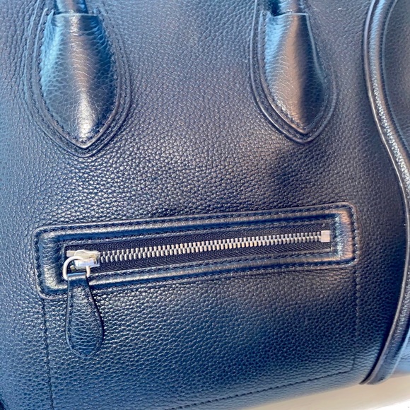 Celine Paris Mini Black Pebble Lambskin Luggage - Picture 8 of 13